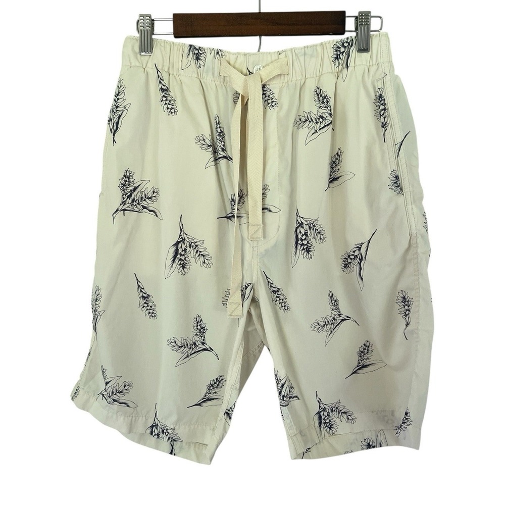 Nanamica Men's Easy Shorts Cream Hawaiian Japan Floral‎ Size 30 New $430